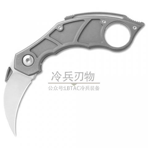 美国军需官 Karambit 钛合金柄 鹰喙形缎面拉丝刃 战术爪刃