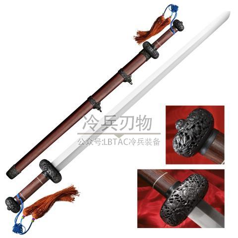 美国冷钢 88FG Battle Gim 玫瑰木柄锻打中国剑