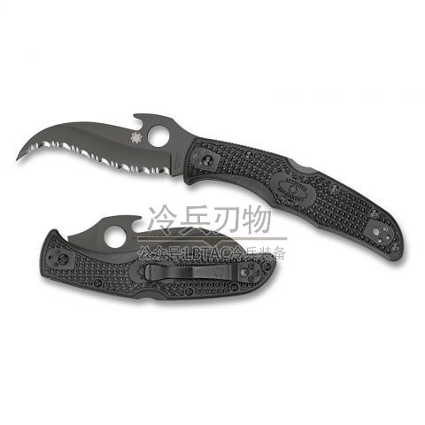 Spyderco&Emerson合作款 C12 Matriarch 2 女王2/文官 爱默生合作版 合作款 VG-10 钢刃黑色FRN手柄全齿轻量 折