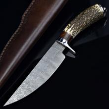 高端手工叨 623 RAMON（雷蒙）手工锻造经典马赛克纹大马士革钢刀