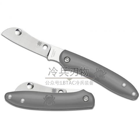 美国蜘蛛 C189 灰FRN轻量柄 Slipjoint 折（N690Co Sheepsfoot）Roadie™