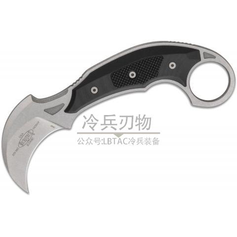 Microtech&Bastinelli 爱啃泥直爪 黑色G10柄 右手版（石洗）Iconic Karambit