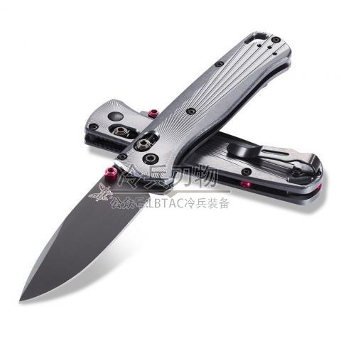 美国蝴蝶 535 银灰铝柄限量版（M390 DLC黑刃）Bugout AXIS