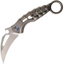 Rike Knife Alien 2 异形2 N690co刃材 钛合金柄 快开钩 原色战术折叠爪刀Flipper折刀