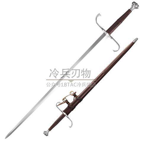 美国冷钢 88HTB 德国长剑 附植鞣皮鞘 German Long Sword