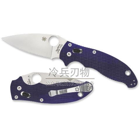 美国蜘蛛 C101 马尼克斯 G10深蓝柄离合轴锁折（CPM-S110V钢）Manix®2