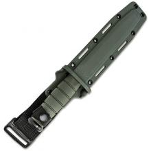 美国卡巴 5011 Fighting Knife 现代战术直 全尺寸绿色柄