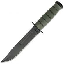 美国卡巴 5011 Fighting Knife 现代战术直 全尺寸绿色柄