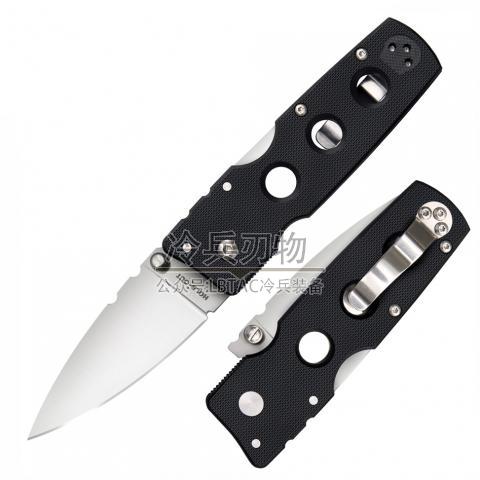 美国冷钢 挺进者小号不屈口袋叨（S35VN）HOLD OUT 3" BLADE Plain Edge BLK