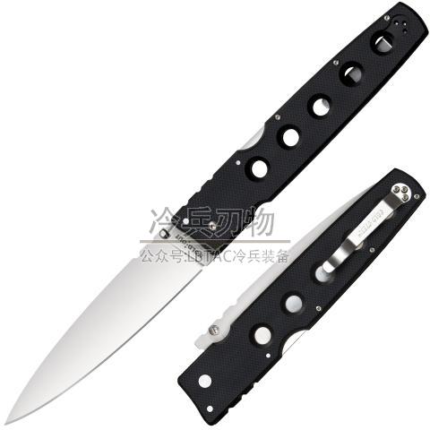 美国冷钢 挺进者大号不屈口袋叨 HOLD OUT 6" BLADE Plain Edge BLK（S35VN）