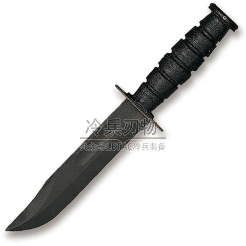 美国安大略 498 Combat Knife Mod Survival 1095高碳钢+磷酸锌耐腐蚀涂层+皮柄 配牛皮鞘 改良战斗刀