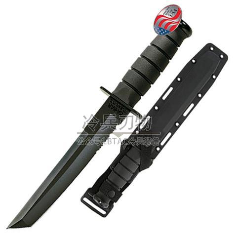 美国卡巴 1245黑武士切腹刀型求生刀（半齿）Tanto Serrated