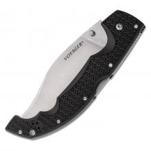 美国冷钢 暴龙超大号 黑柄弯全齿背锁折Griv-EX™柄（AUS-10A）XL Voyager Vaquero Serrated Edge