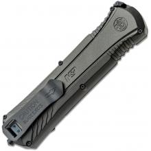 美国史密斯威森 MPOTF10 OTF Knife 双锋曲刃黑色柄
