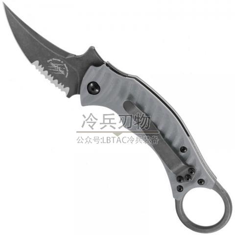 意大利巴斯蒂内利 灰鲭鲨折爪 G10柄（半齿 N690Co）Mako Folder 3D Grey