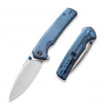 We Knife 21014C Subjugator 蓝色钛柄快开折（CPM-20CV 石洗 水滴刃）
