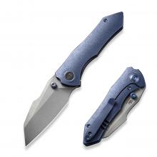 We&Gavko Knives合作款 22005 High-Fin 蓝钛柄快开折（CPM-20CV刃）