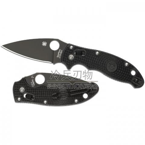 美国蜘蛛 C101 Manix 2代 Lightweight Black 轻量级黑柄平刃折（CTS®BD1）