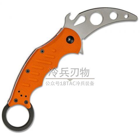 FOX&爱默生合作款 599 橘柄虎爪训练战术格斗练习刀 FKMD TK Karambit