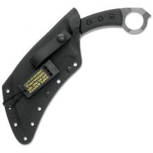 美国尖端战术 TAC Karambit 科伦比直爪黑电木柄（1095碳钢迷彩CAMO刃）