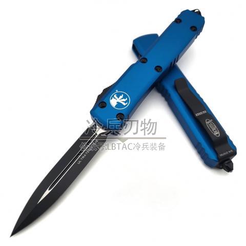 美国微技术 UT双锋 宝蓝色柄 黑化部件及双色刃 Ultratech D/E Blue Standard