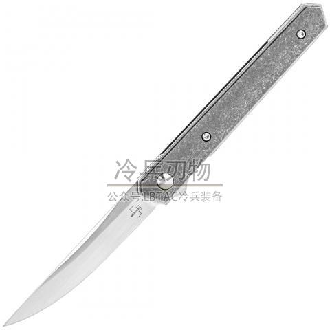 德国博客Plus Burnley Kwaiken Air Mini VG-10 锻面 灰色石洗钛柄