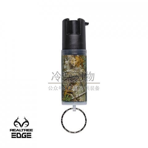 美国沙豹 REALTREE EDGE 黑色轻量丛林迷彩钥匙圈型防身喷雾器
