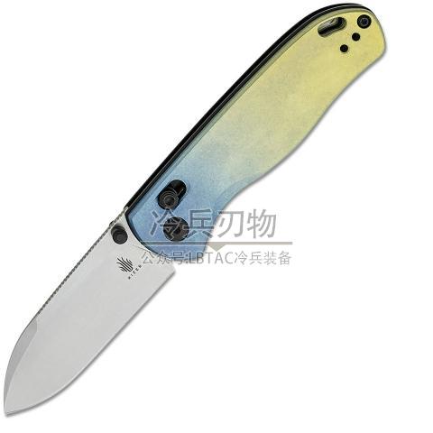 Kizer&Azo Ki3619 水滴熊 炫彩钛合金手柄离合锁定折（LC200N 石洗）Drop Bear