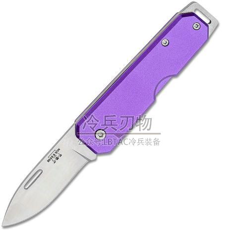 美国熊与子 Slipjoint 紫柄小童仆无锁定折