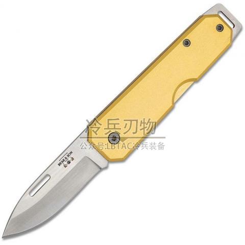 美国熊与子 Slipjoint 黄柄小童仆无锁定折