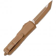 美国微技术 粽色铝柄UTX-85 T/E 棕褐色锯齿刃