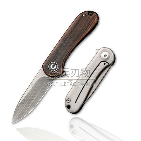 CIVIVI Knife C18062Q Mini Elementum 红铜柄折（14C28N）