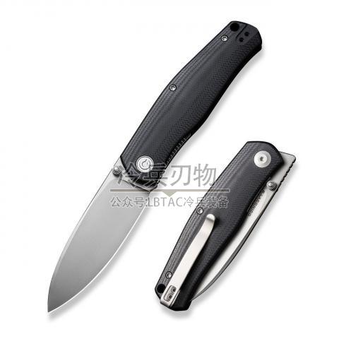 CIVIVI Knife C22007 Sokoke 黑色G10柄折（14C28N钢喷砂）