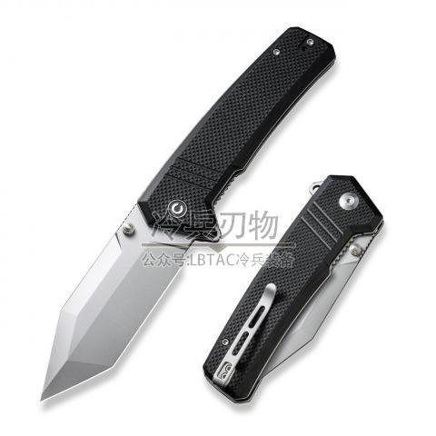 CIVIVI Knife C23024 Bhaltair 黑色G10柄折（14C28N石洗）