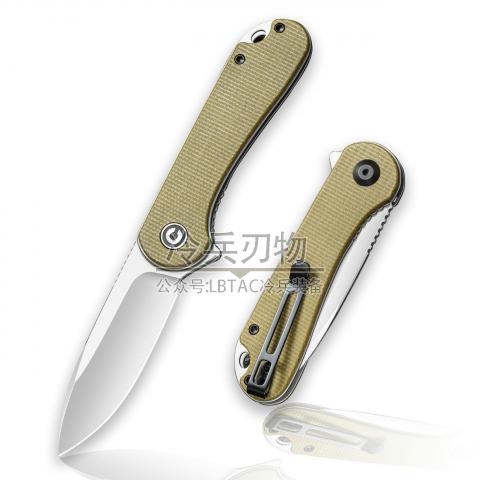 CIVIVI Knife C907 Elementum 橄榄绿G10柄折（D2钢）