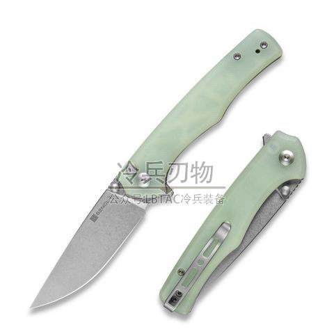 SENCUT Knife S21012 Crowley 天然G10手柄快开折（D2石洗）