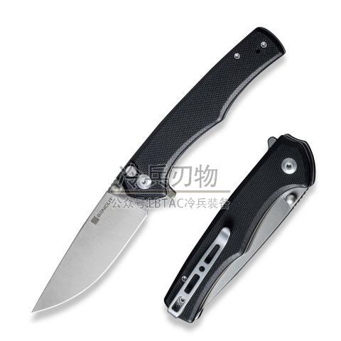 SENCUT S21012 G10黑色柄快开折（D2锻面）Crowley