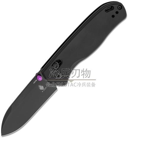 Kizer&Azo V3619 水滴熊 黑米卡塔柄双面可换背夹AXIS离合锁折（154CM 黑色）Drop Bear