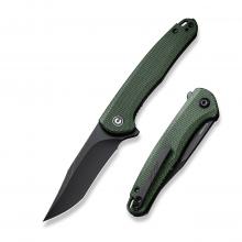 CIVIVI Knife C20011 Mini Sandbar 绿色米卡塔柄折（Nitro-V黑刃）
