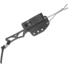美国斯巴达 Enyo 女战神柏洛娜 一体式设计 黑色全刃小颈刃 附K鞘（CPM-S35VN）