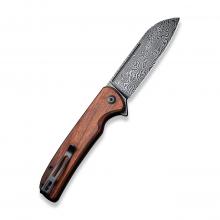 CIVIVI Knife C20022 Chevalier 红贵宝木柄折（Damascus）