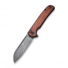 CIVIVI Knife C20022 Chevalier 红贵宝木柄折（Damascus）