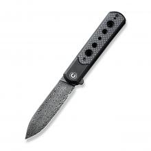 CIVIVI Knife C20040D Banneret 碳纤维帖片折（Damascus）