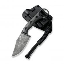 CIVIVI Knife C20059B Midwatch 碳纤维柄直（Damascus）