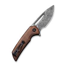 CIVIVI Knife C2010 Odium 红贵宝木柄折（Damascus）