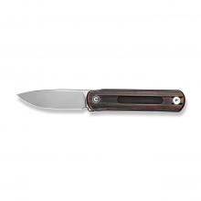 CIVIVI Knife C21044 Foldis 旧化手工拉丝红铜柄无锁定折（Nitro-V 喷砂）