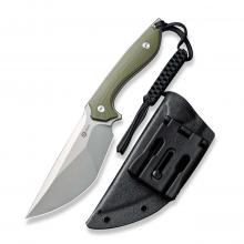 CIVIVI Knife C21047 Concept 22 绿G10柄黑刃直（D2钢喷砂处理）