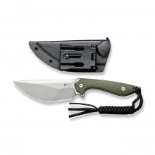 CIVIVI Knife C21047 Concept 22 绿G10柄黑刃直（D2钢喷砂处理）
