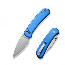 CIVIVI Knife C22030E Qubit 蓝铝柄折（14C28N钢Satin处理）