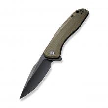 CIVIVI Knife C801 Baklash 绿色米卡塔柄折（9Cr18MoV黑）
